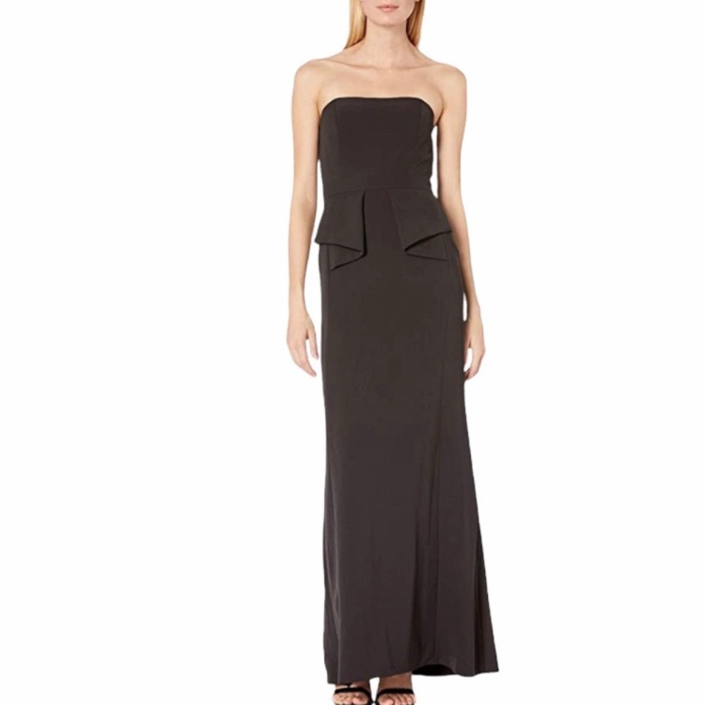 Aiden Mattox Formal Black Peplum Dress